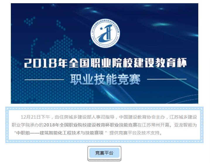 2018年全國職業院校建設教育杯職業技能競賽圓滿收官